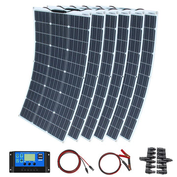 solar panel kit 100w 200w 300w 400w 500w 600w 12v solar battery charger outdoor portable flexible solar panels for home/RV/boat