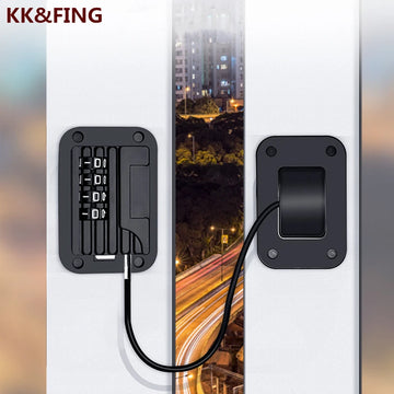 KK&FING Child Protection Window Lock Refrigerator Lock High-rise Anti-falling Building Window Safety Code Lock Punch-free