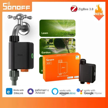 SONOFF SWV SONOFF Water Valve SWV-BSP Faucet Smart Irrigation Controller Systerm Timer App Voice Control Via Google ZHA Ewelink