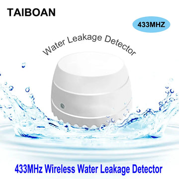 TAIBOAN 433MHz Wireless Water Leakage Detector Flood Overflow Warning Water Leaks Sensor For Home Security Alarm System PG103