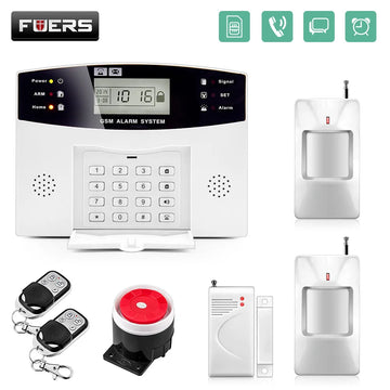DP500 Home Security Alarm system Metal Remote Control Voice Wireless Door sensor LCD Display Siren Kit SIM SMS GSM Alarm