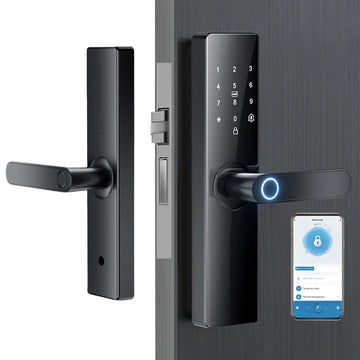 Fingerprint Door Lock Fingerprint / IC Card / Password / Key Unlock Electric Door Knob for Home Office Apartment