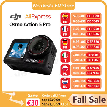 DJI Osmo Action 5 pro 1/1.3″ Sensor 4hrs Extended Battery Life Dual OLED High-Brightness Touchscreens original in stock
