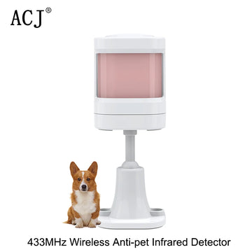 Wireless 433MHz Infrared Detector Indoor Anti-pet PIR Motion Detector Sensor for WIFI GSM Home Security Alarm System PG103/107