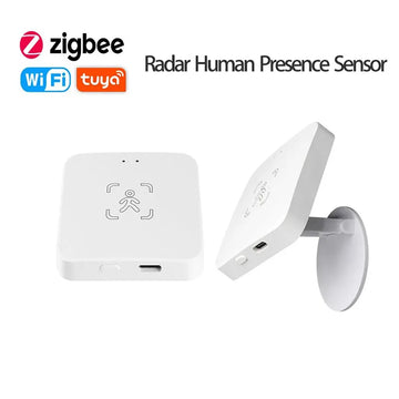 Tuya Zigbee Human Presence Detector Smart Life MmWave Radar Pir Motion Sensor with Luminance Distance Detect Monitor Breathing