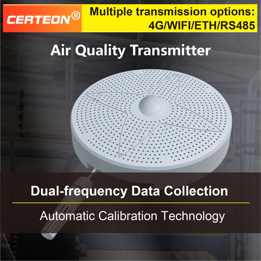 3/5/8 in 1 Multi Gas Detector RS485 Air Quality Sensor CO2 PM2.5 PM10 TVOC HCHO Temp Humidity Modbus DC10-30V