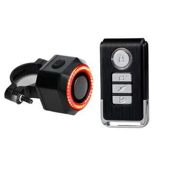 2 In 1 Loud Bells Anti-theft Alarm for Bike With Wireless Remote Control Ringtone Positioning Smart Brake Sensing Taillight