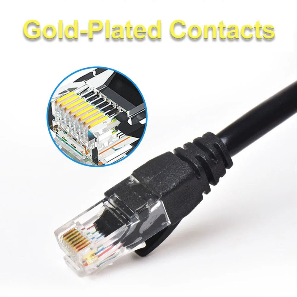 0.5/1/2/3/5/10/15/20/30/50M Cat6 Ethernet Cable RJ45 UTP 1000Mbps Network Cord LAN Wire Internet Lead Cord Router Computer Cable