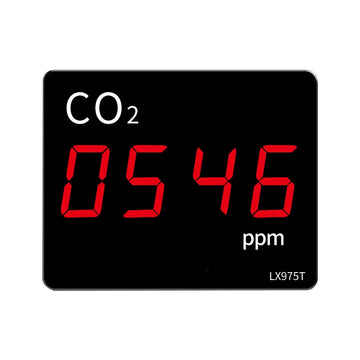 CO2 Carbon Dioxide Detector Sensor CO2 Monitor with Alarm NDIR Infrared Air Quality Meter Sensor Tester for Home Greenhouse