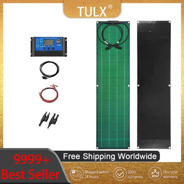 Flexible Solar Panel Kit 300W 600W 12V Battery Charger Monocrystalline Solar System for Power Bank Camping Yacht Car RV Boat