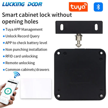 Tuya App Hole-free Invisible Sensor Induction Cabinet Lock RFID Card Smart Electronic Lock For Furniture Sauna Cupboard Locker