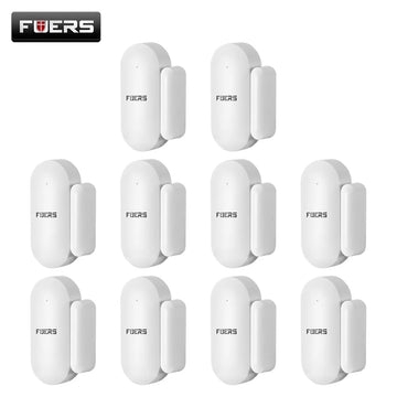 Fuers 433mhz Door Sensor Wireless Mini Door Window Magnet Sensor Alarm Detector For W210 W214 G95 G60 Home Security Alarm