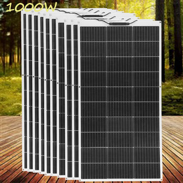 XINPUGUANG Flexible solar panel Kit System 100W - 1000W (100W ,200W 300W 400W 500W 1000W) monocrystalline Solar battery charger