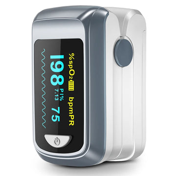 HealthTree Fingertip Pulse Oximeter Saturometer Oximetry Heart Rate Blood Oxygen Oximetro OLED Display Adult Child Saturometro