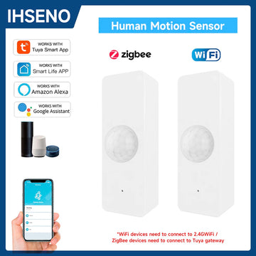 Tuya Smart Motion Sensor ZigBee WIFI Human Motion Detector Presence Sensor APP Control Security Protection For Alexa Google Home