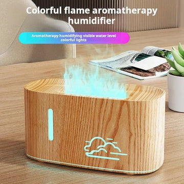 2025 New Cloud-shaped Humidifier Portable USB Flame Humidifier Home Bedroom Diffuser Small Size for Bedroom Aromatherapy