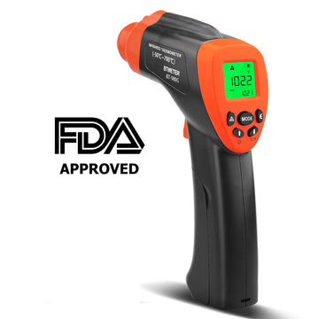 Infrared Thermometer Gun Handheld Heat Temperature Gun Laser Temperature Gun with Adjustable Emissivity Measure -50°C to 1800°C