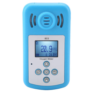 Gas Leak Detector 803 Oxygen Gas Detector 803 Blue Digital Display Oxygen Gas Leak Detector 10~+50℃ Oxygen Gas Detector
