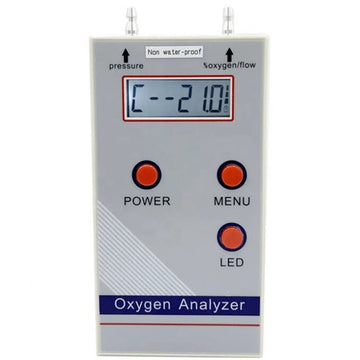 Oxygen Analyzer Professional Portable O2 Oxygen Concentration Meter Detector 21%-95.6% O2 Meter Gas Detector EU Plug Easy To Use