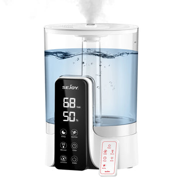 110-220V 6L Perfume Air Humidifier Home with LED,Intelligent timing,Digital Display,26db,Portable Desk Humidifiers for Bedroom