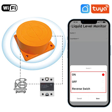 ME201W Wire Control Consumption Ultrasonic Detector Water Liquid Level Sensor Alarm Indicator Remote Tank Monitor