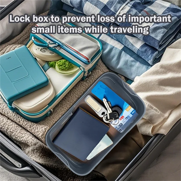 Lockable Storage Box, Locking Medicine Box, Cell Phone Locked Jail, Containers Bin For Personal Refrigerator Home