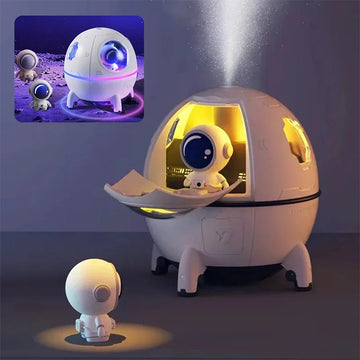 220mL Space Capsule Air Humidifier USB Plug Cool Mist Maker Aromatherapy Water Essentials Oil Diffuser 7 Colors Atmosphere Light