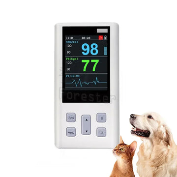 Portable Pulse Oximeter Monitor for Heart Rate and Oxygen Saturation with Veterinary and Medical SPO2 with Memory