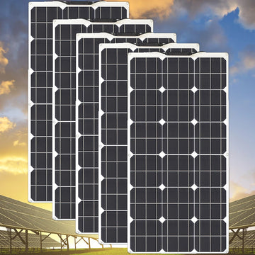 Solar Panels solar panel 100 watt Portable Power kit Flexible Charging Outdoor Cells For Home Camping 100W 200W 300W 400W 1000W