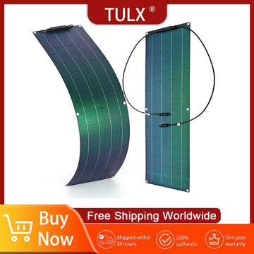 Flexible Solar Panel Kit 300W 600W 12V Battery Charger Monocrystalline Solar System for Power Bank Camping Yacht Car RV Boat