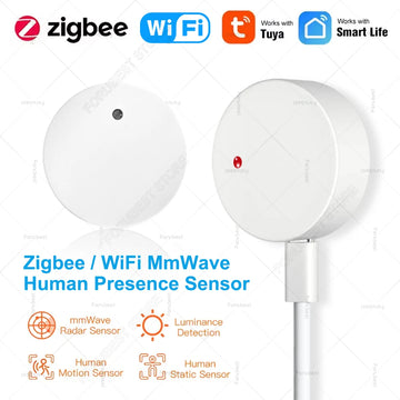 ZigBee Wifi MmWave Human Presence Motion Sensor Radar MmWave Human Detector Motion Detector Tuya Hub Smart Life Home Automation