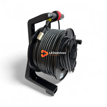Neutrik CAT6 Cable 50m with Reel Dual-Layer 110P Jacket UTP 1000Mbps Super Soft LED Screen Outdoor Event RJ45 EtherCON Beeteck