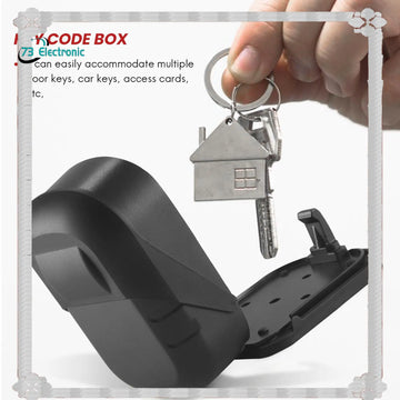24-Hour Delivery Key Lock Box Wall Mount 4 Digit Combination Weatherproof Key Storage Lock Box, Large Capacity Security Combo Lo