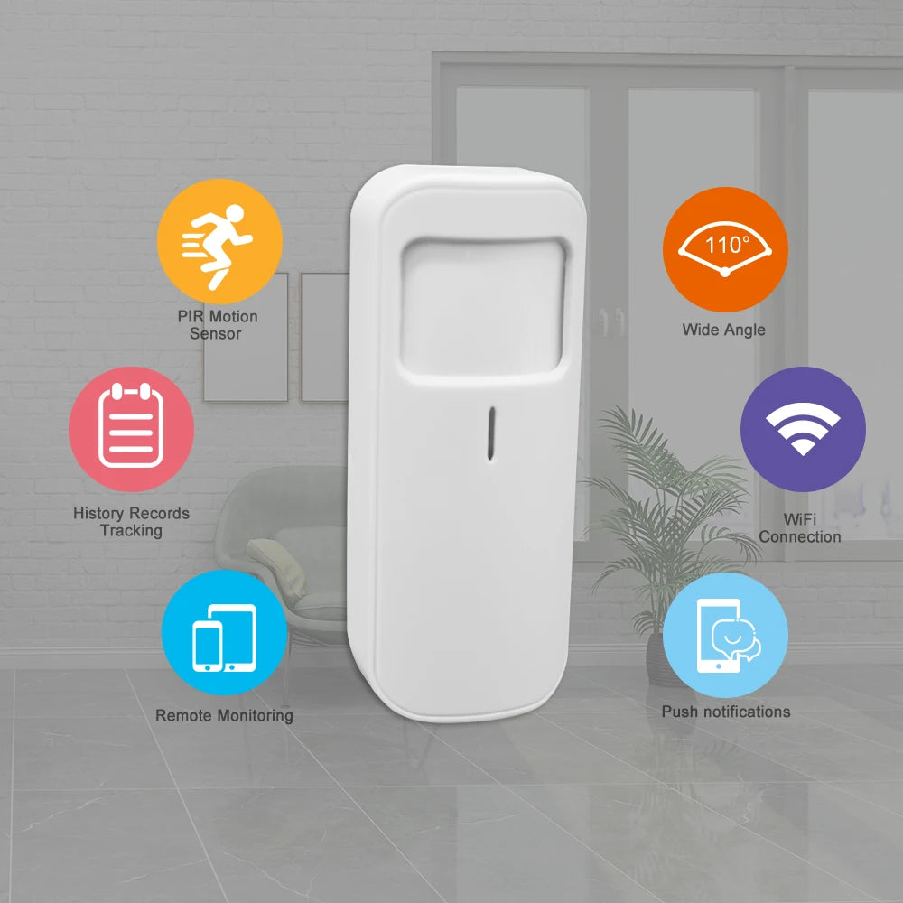 Tuya Smart WiFi PIR Detector Infrared Motion Sensor Alarm Smart Home Secutity System Work With Smart Life/TUYA