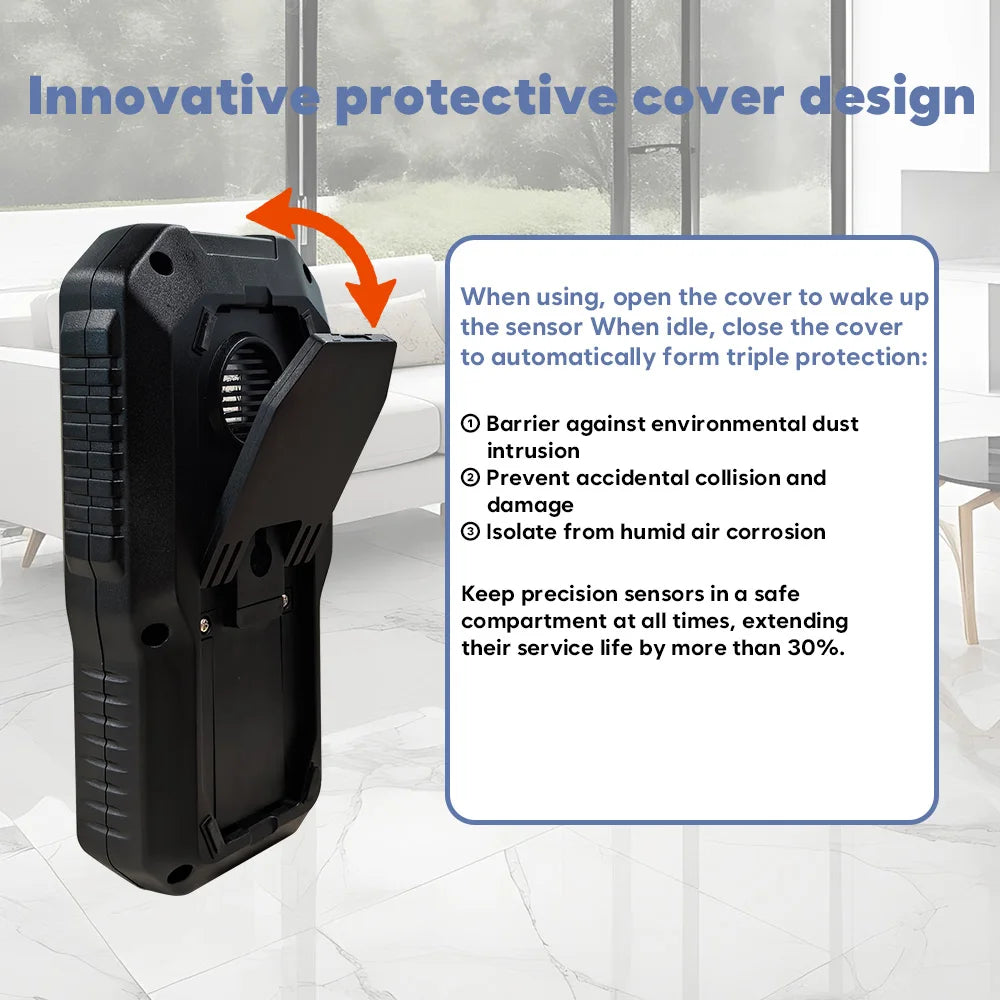 Portable Radon Detector Digital Domestic Radon Monitor Gas Monitoring Instrument Highly Sensitive New Radon Gas Detector