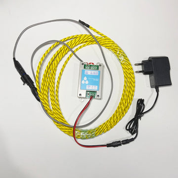 1Set 100-240Vac Water Leakage Module With Sense Cable NC/NO Relay Signal Output Warehouse Water Leaking Alarm Sensor