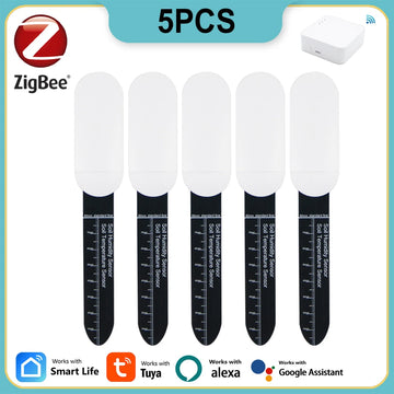 Tuya Zigbee Temperature Humidity Moisture Detector Smart Soil Tester Moisture Sensor Phone APP RealTime Monitor For Home Garden