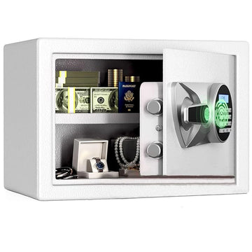 Fireproof Biometric Safe Box Hidden Design Digital Keypad Security Safe Lock Cabinet 0.8/1.2/1.8 Cube Safe Box by Blacksmith