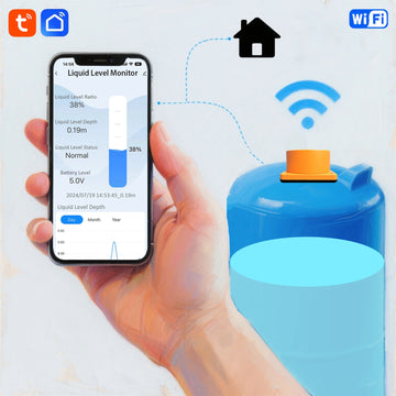 Moray ME201W SmartLife TUYA App Detection Smartphone Full Water Alarm System Controller Water Tank Level Sensor