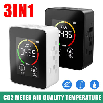 New Air Quality Detector Carbon Dioxide Detector Agricultural Production Greenhouse Gas Monitor Air Quality Tester CO2 Meter