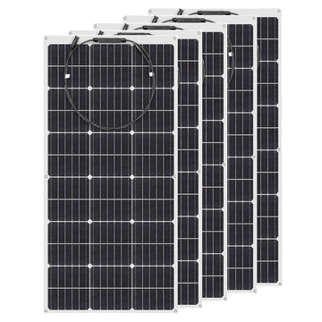 WUZECK Flexible Solar Panel 500W 400W 300W 200W 100W Panel Solar Lightweight Power for RVs Boat Caravan home Camper Trailer