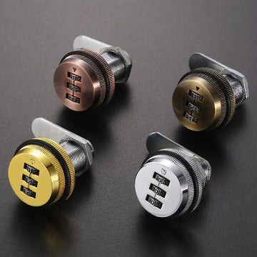 3 Digit Combination Password Box Lock 20-30mm Smart Cam Code Lock Zinc Alloy for Mailbox Cabinet Door Security Hardware