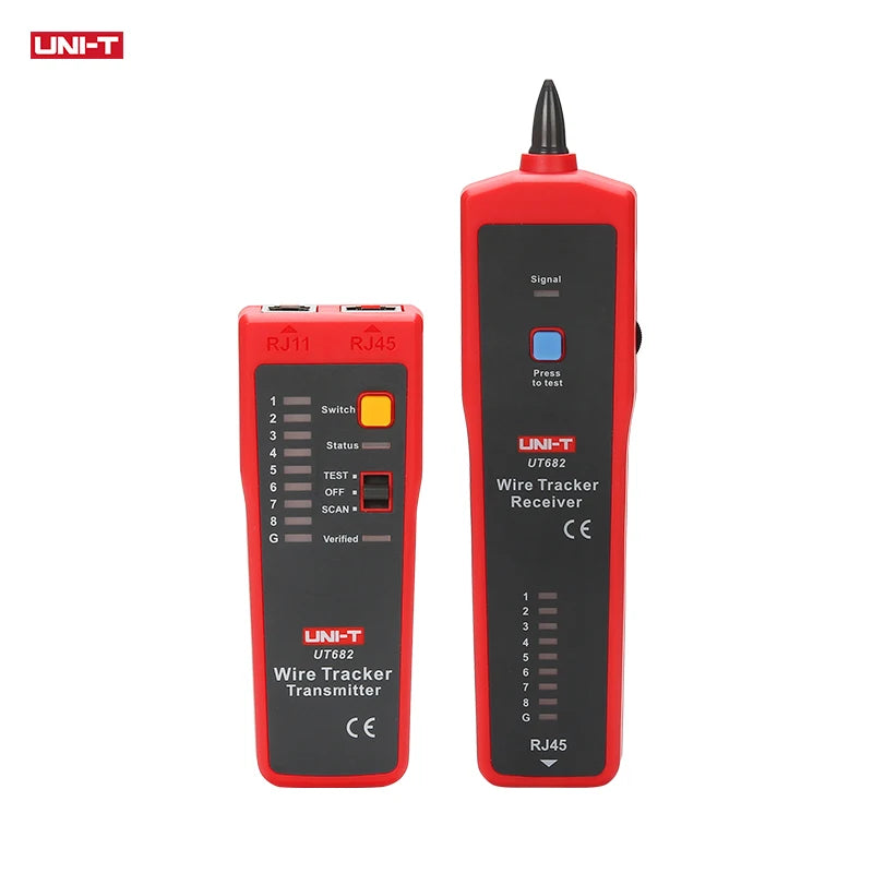 UNI-T UT682 Series Wire Tracker Toner Probe Telephone Line Network Cable  Ethernet LAN Tester Calibration Detector Line Finder