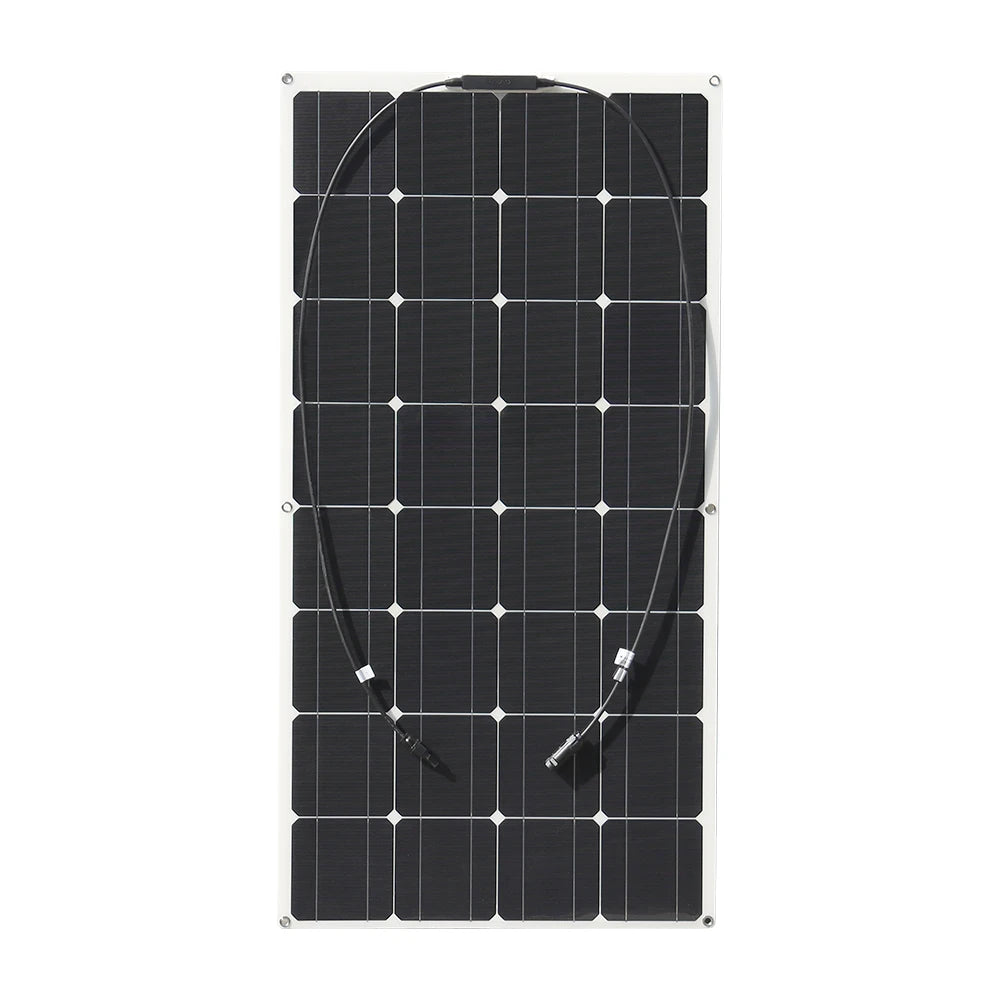 1PCS~ 6PCS 100W Flexible Solar Panel Kit Module 100 W 200W 300W 400W 500W 600W 12V/24V Cell Battery Charger Home  RV Plate China