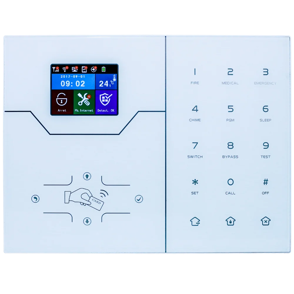 Focus Meian 433mhz or 868Mhz English Menu HA-VGW Wifi Alarm 4G GSM Alarm System With Smart Security App Control