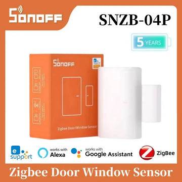 SONOFF SNZB-04P Zigbee Door Window Sensor Local Smart Scene Linkage Tamper Alert Home Security Works with Alexa Google Alice