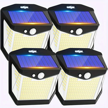 1/2/4/6pcs LED Solar Lights Outdoor Waterproof Solar Lamp Motion Sensor Garden Lights Sunlight Yard Wall Street Light