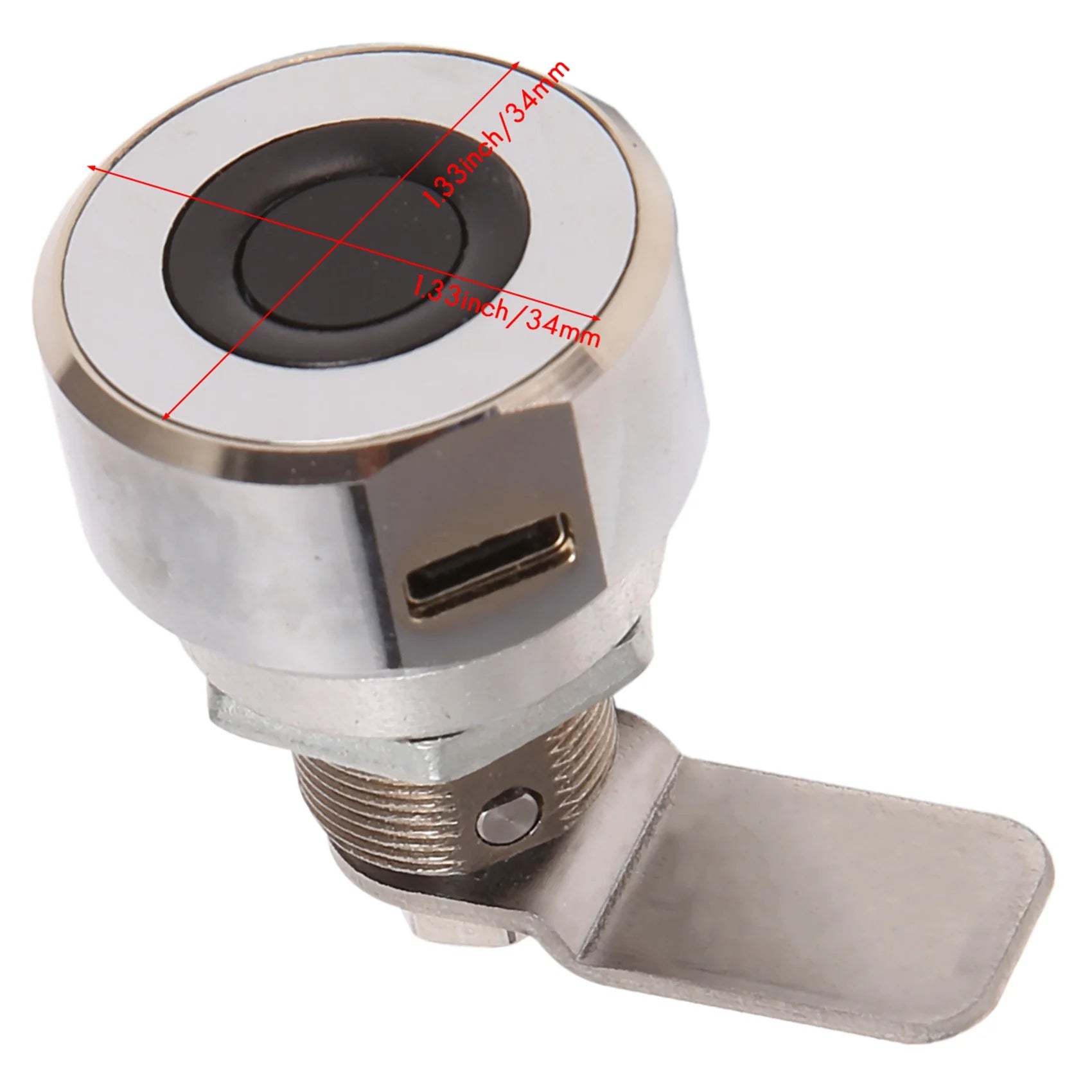 B94A Smart Fingerprint Drawer Lock Metal Furniture File Cabinet Shoe Cabinet Letter Box Safe Lock Fingerprint Drawer Lock