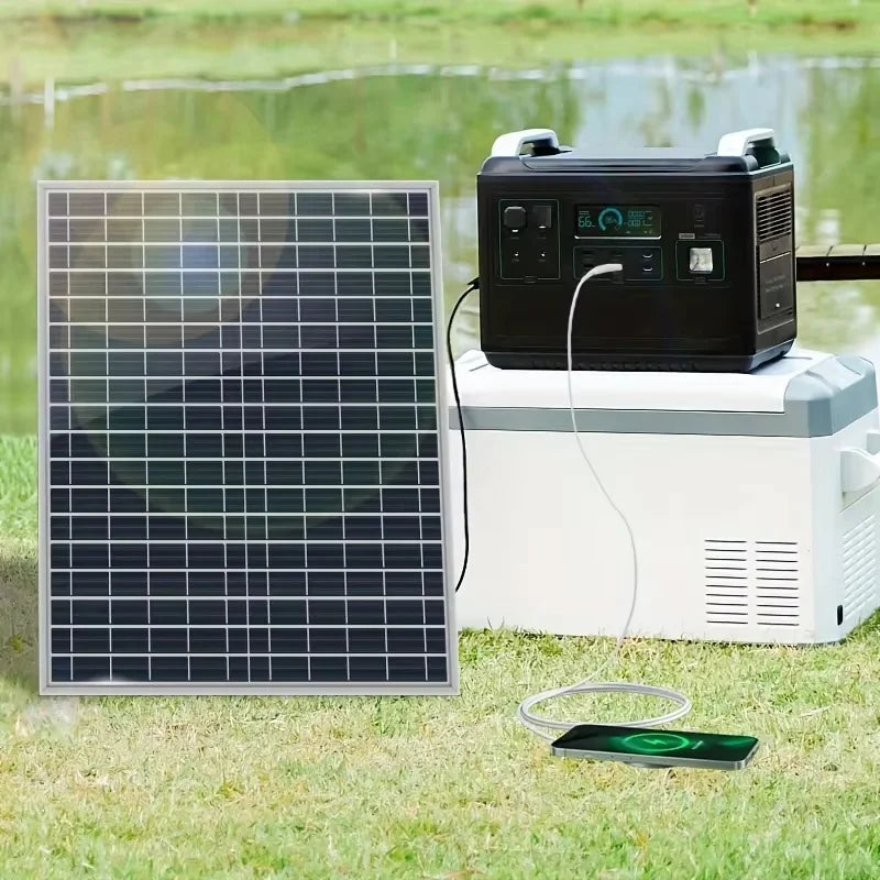 500W 12V solar panel, 100A controller, fast battery charger for home/camping/RV/car, photovoltaic mobile power kit, solar system