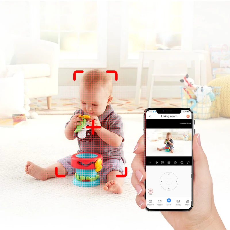 XIAOVV 4MP Baby Monitor WiFi indoor Two-Way Audio Motion Detection Night Vision Security Protection Surveillance Camera
